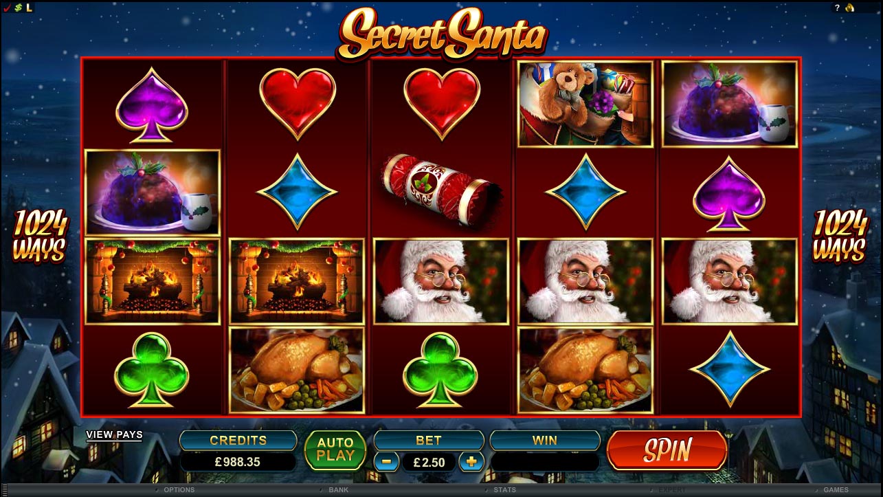 Secret Santa Tiptoes into Microgaming Casinos this December!