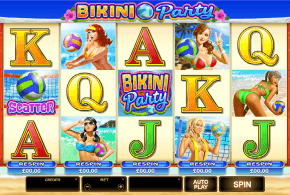 Join Five Beach Volleyball Babes On The New Bikini Party Slot